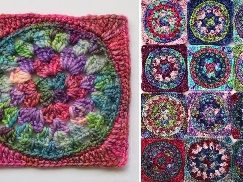 Round Granny in a Square Crochet Motif With Video Tutorial Free Pattern